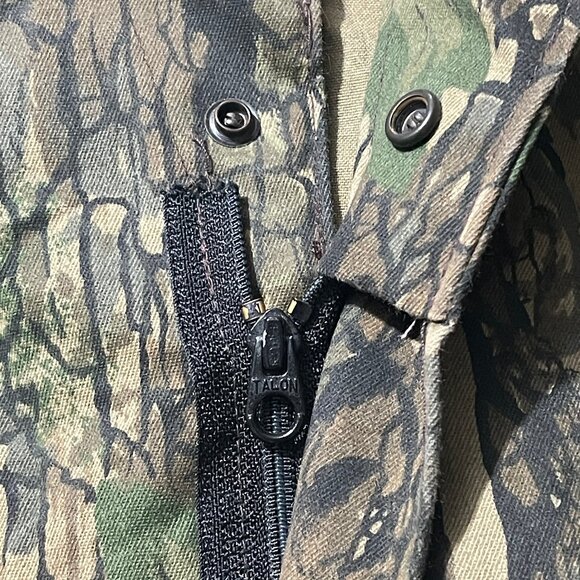 vtg Gunflint By Berce Mens 2XL Reg Rebark Camo Hunting Coveralls Unlined - Picture 7 of 8